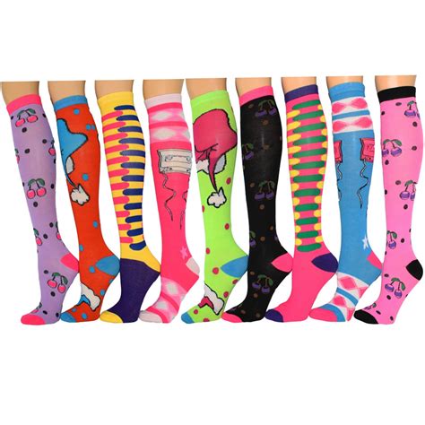 funky knee high socks|unique knee high socks.